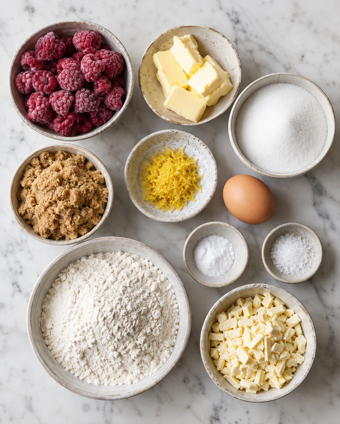 Exact measured ingredients for Sweet Berry Treats