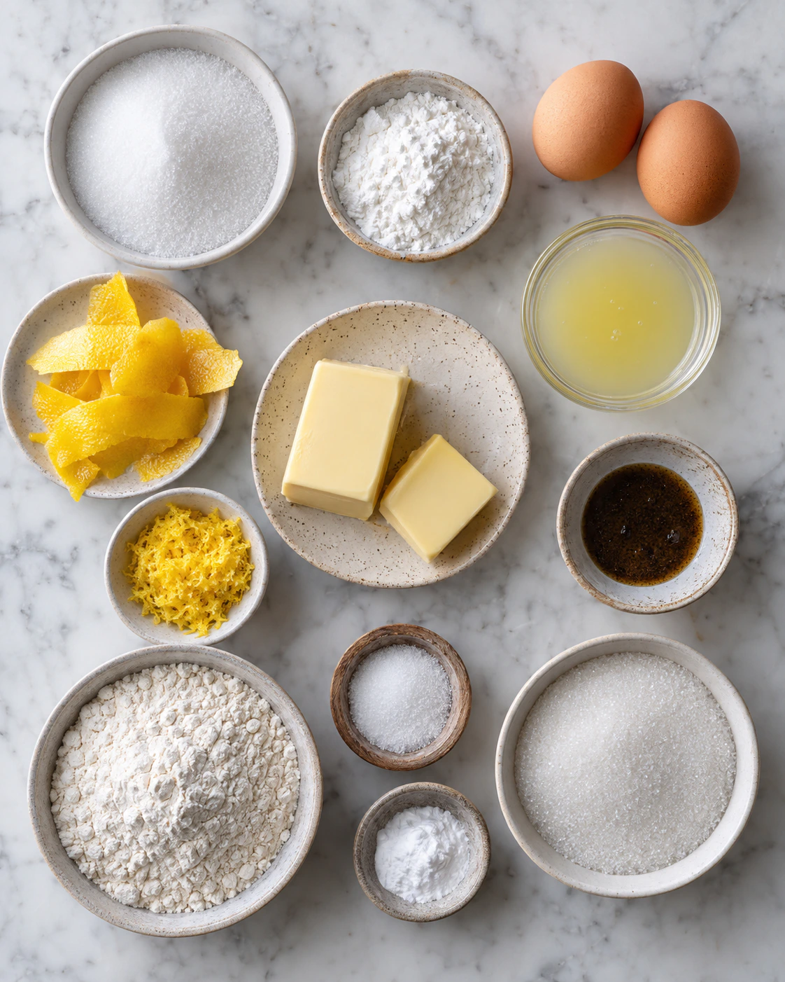 Exact measured ingredients for Sweet Lemon Treats