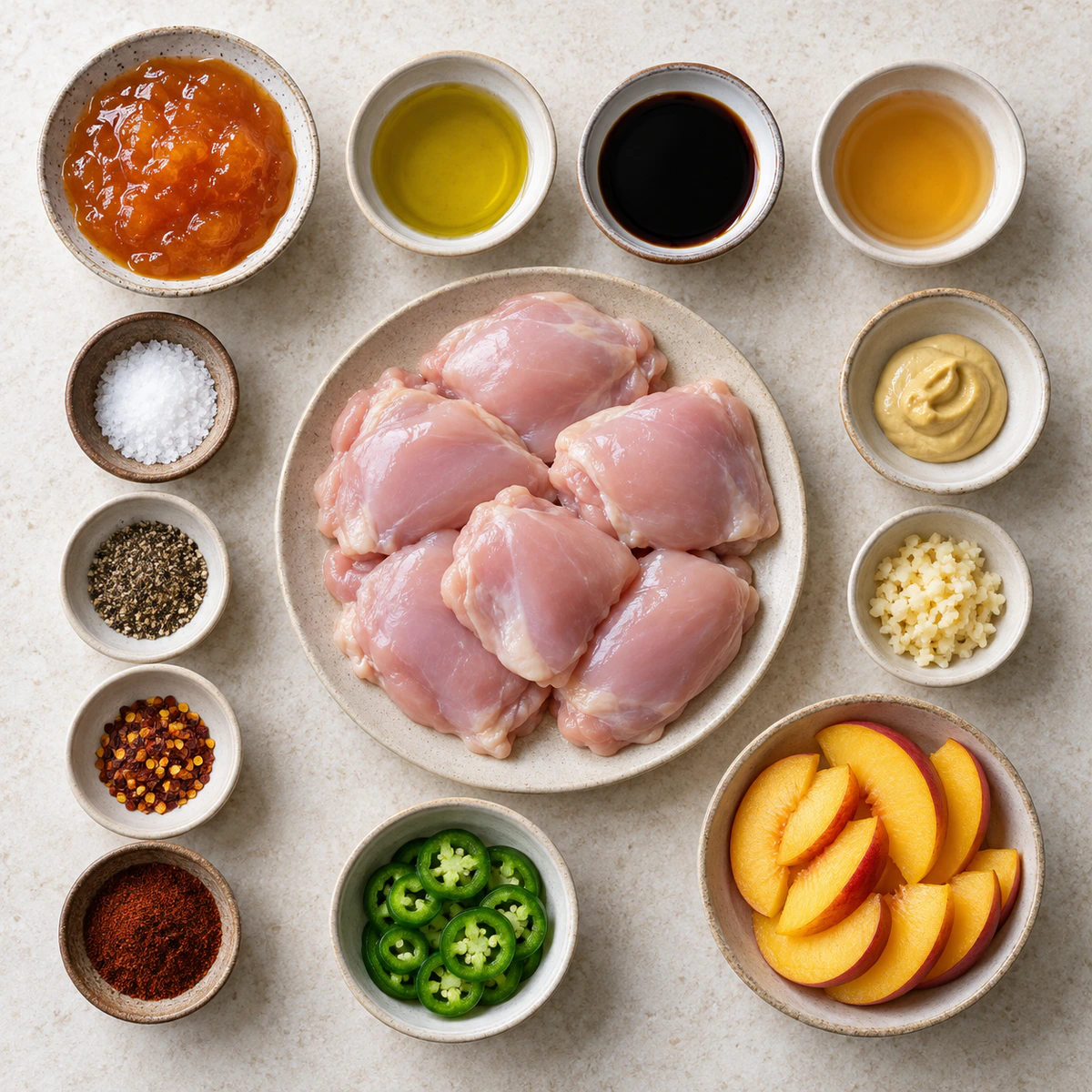 Exact measured ingredients for Sweet & Spicy Chicken
