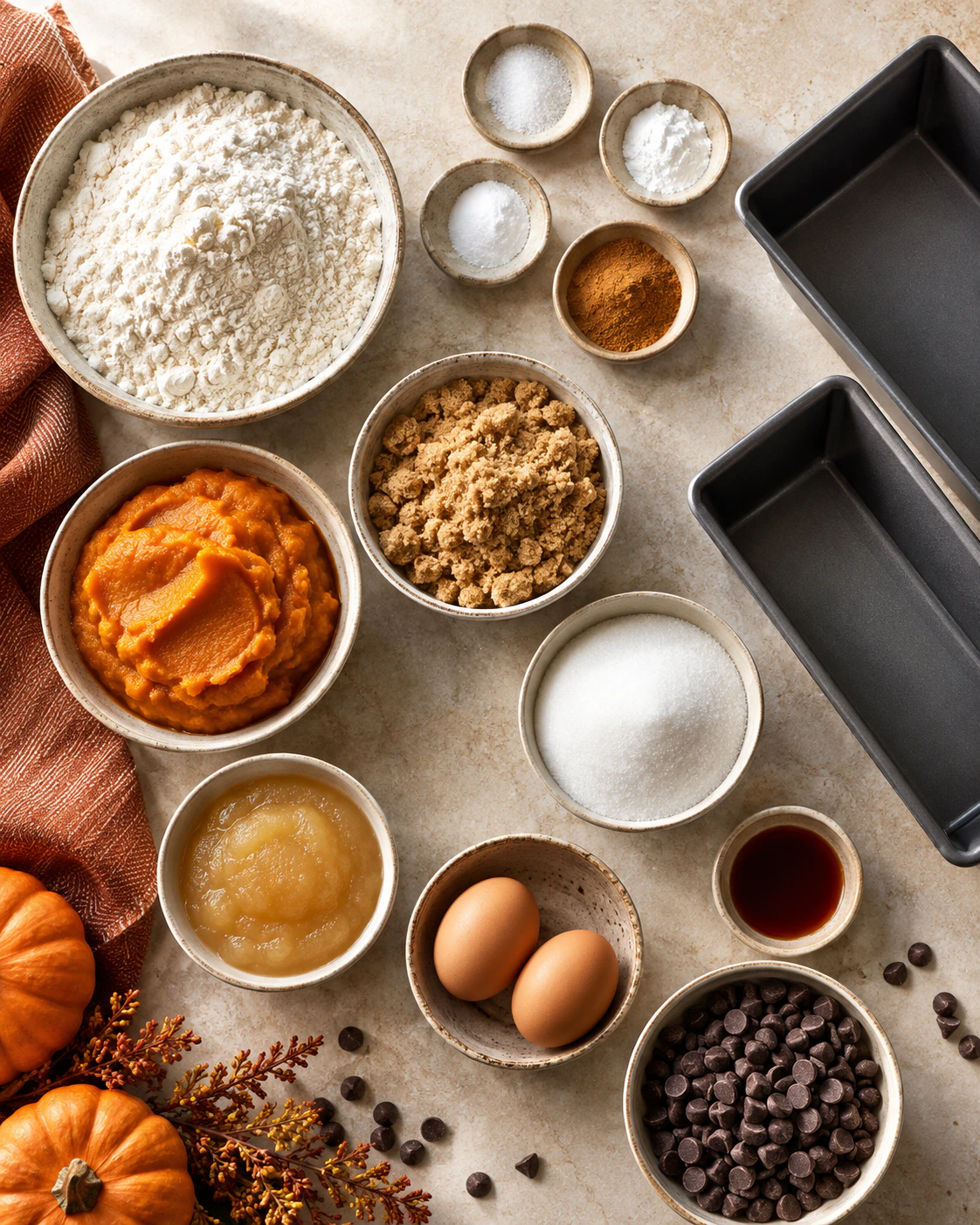 Exact measured ingredients for Sweet Fall Loaf Recipe