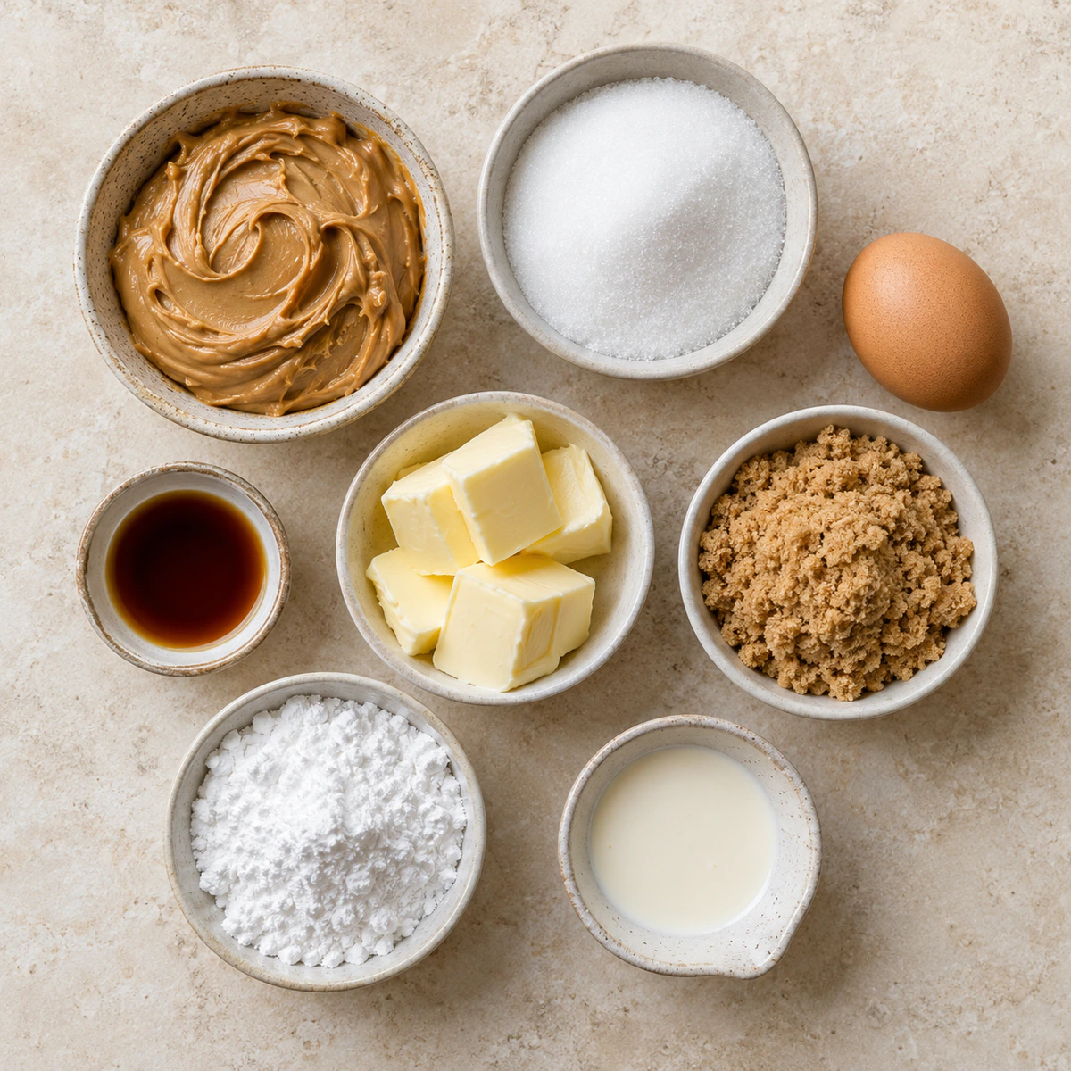 Exact measured ingredients for Sweet Cookie Sandwiches
