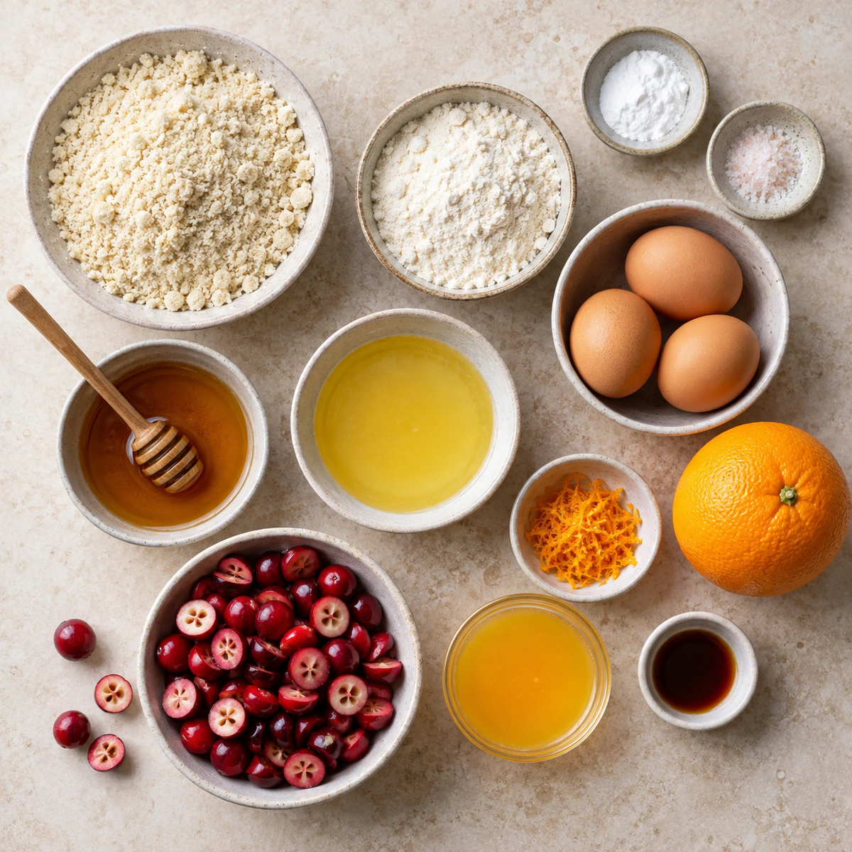 Exact measured ingredients for Fresh Citrus Muffins