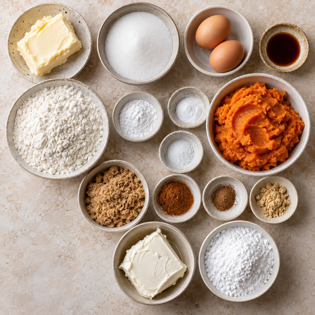 Exact measured ingredients for Sweet Potato Cookies