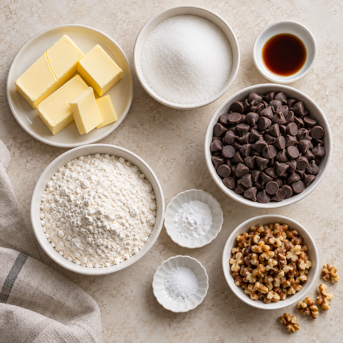 Exact measured ingredients for Rich Chocolate Bars