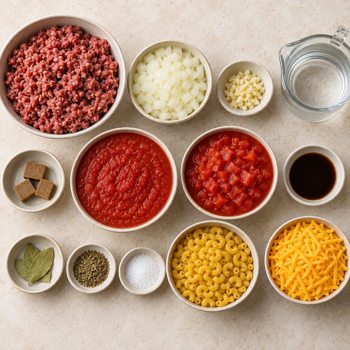 Exact measured ingredients for Slow Cooker Goulash