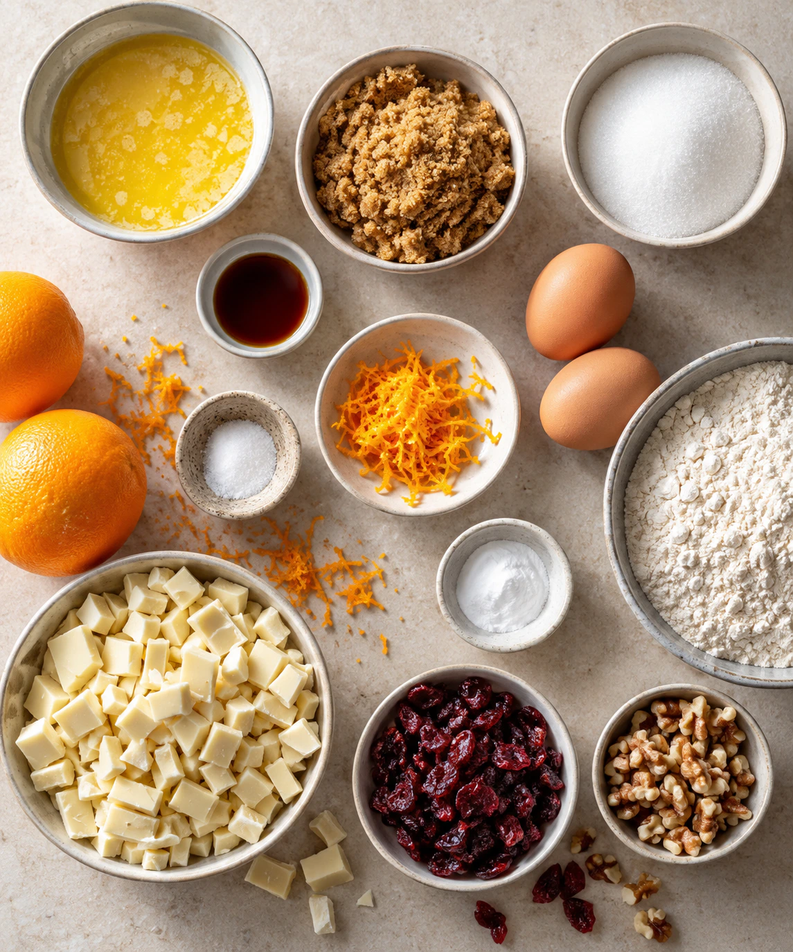 Exact measured ingredients for Holiday Cookie Perfection