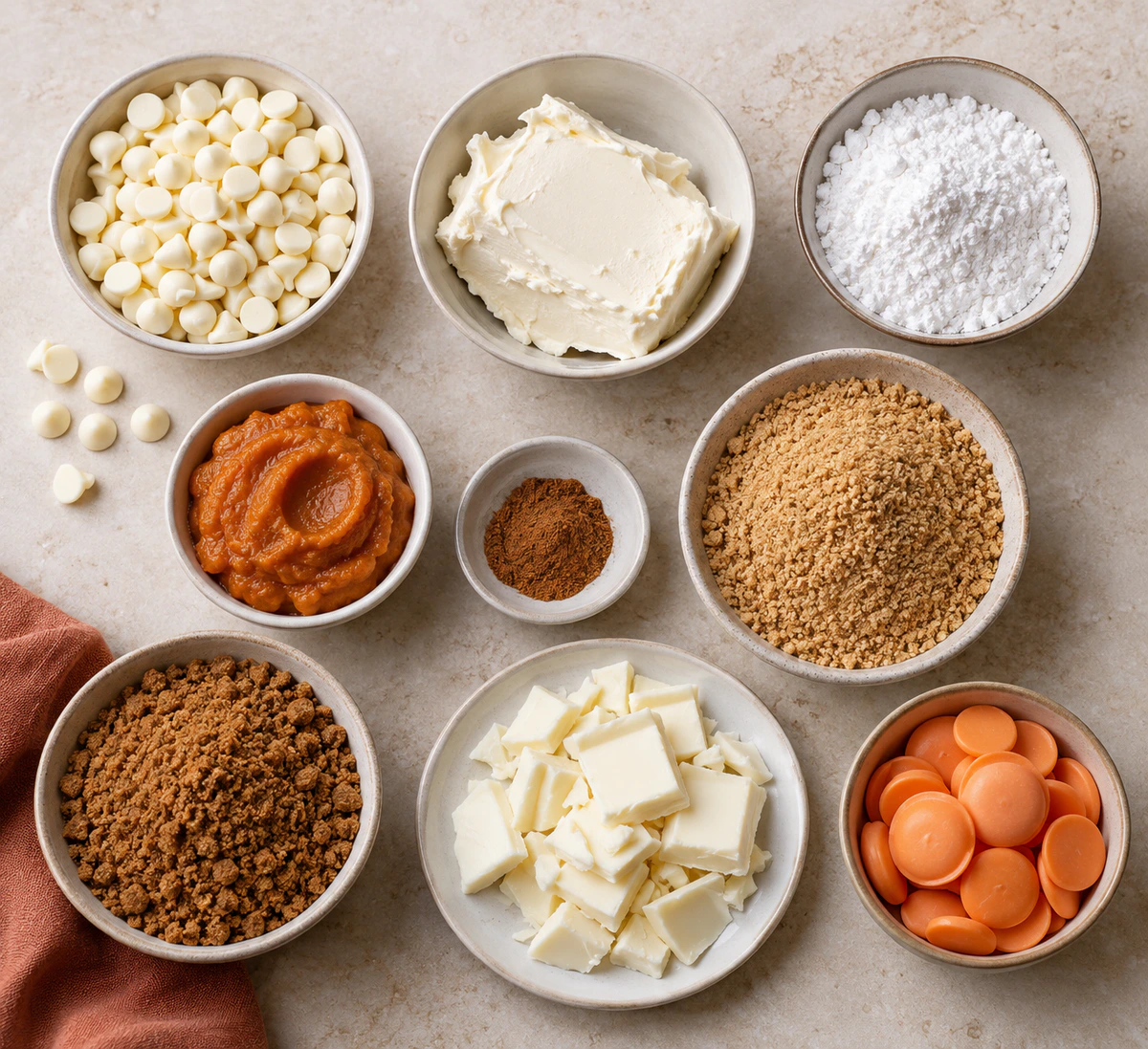 Exact measured ingredients for No-Bake Pumpkin Cheesecake Balls