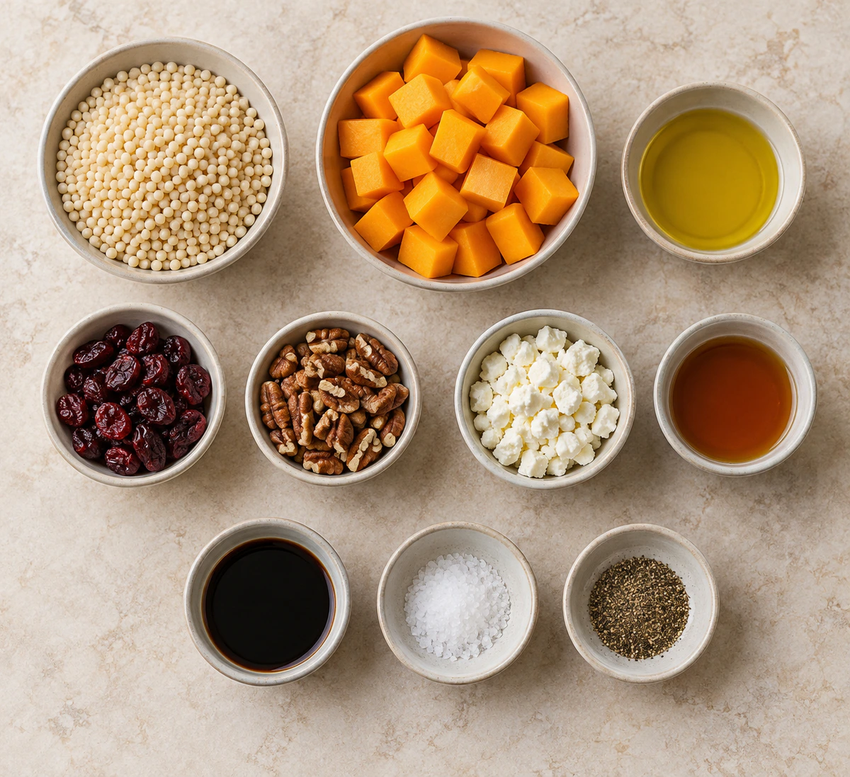 Exact measured ingredients for Autumn Pearl Couscous Salad