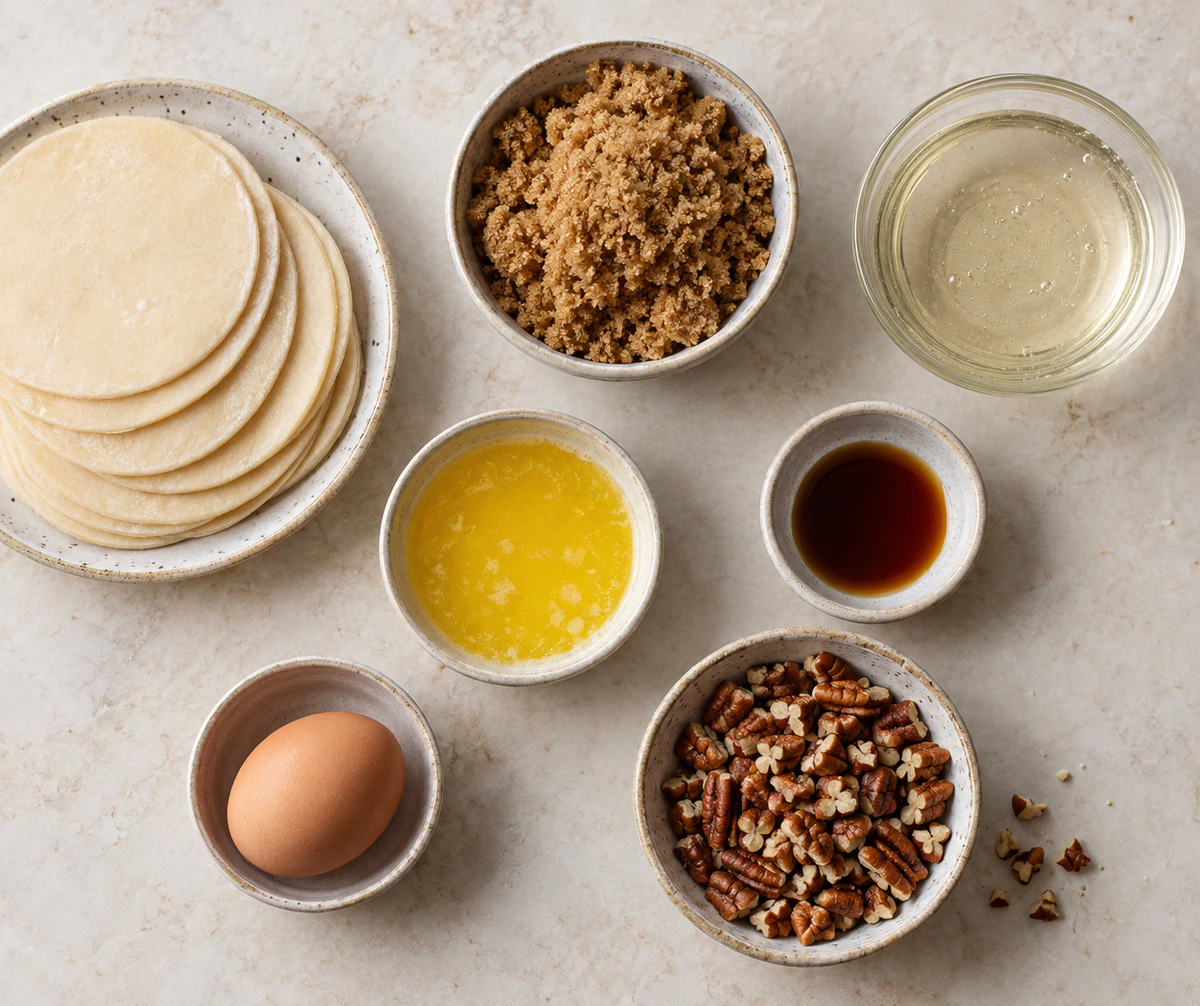 Exact measured ingredients for Pecan Pie Bites