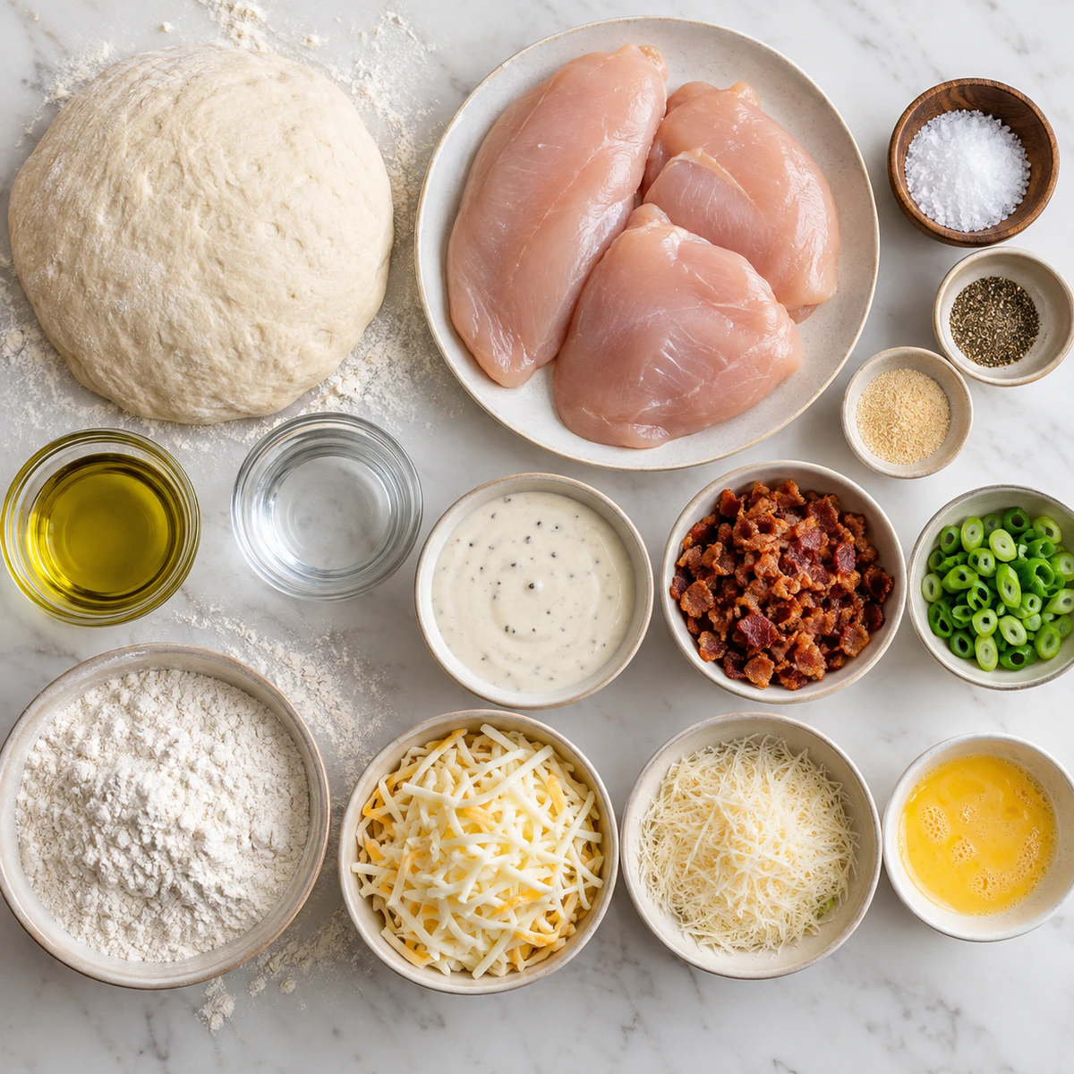 Exact measured ingredients for Copycat Costco Chicken Bake