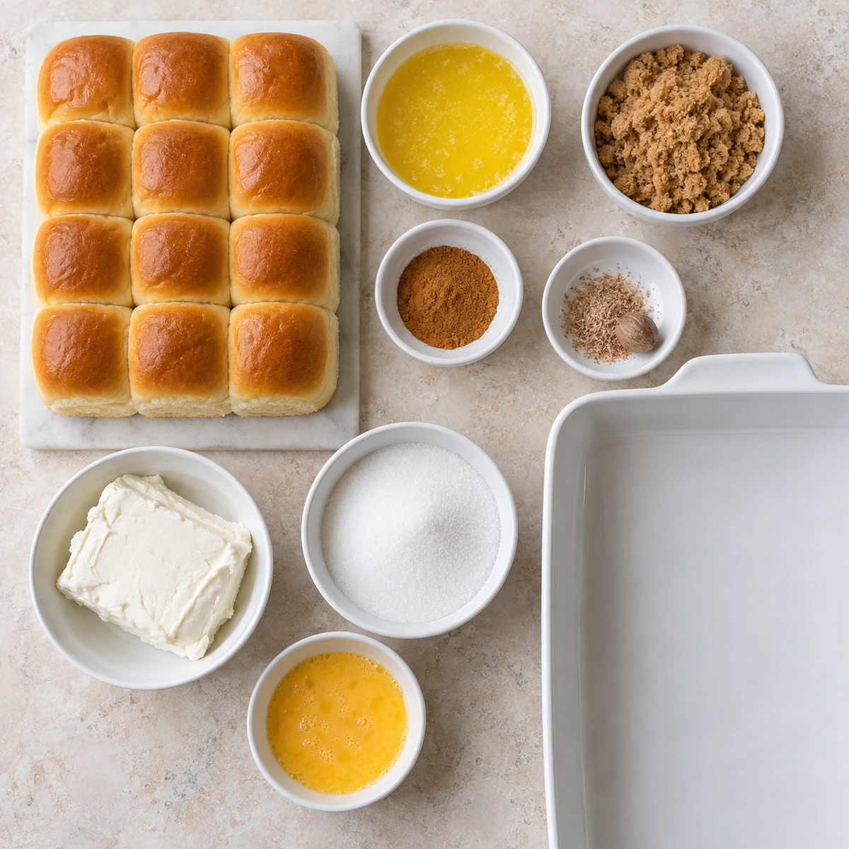 Exact measured ingredients for King's Hawaiian Cheesecake Danish