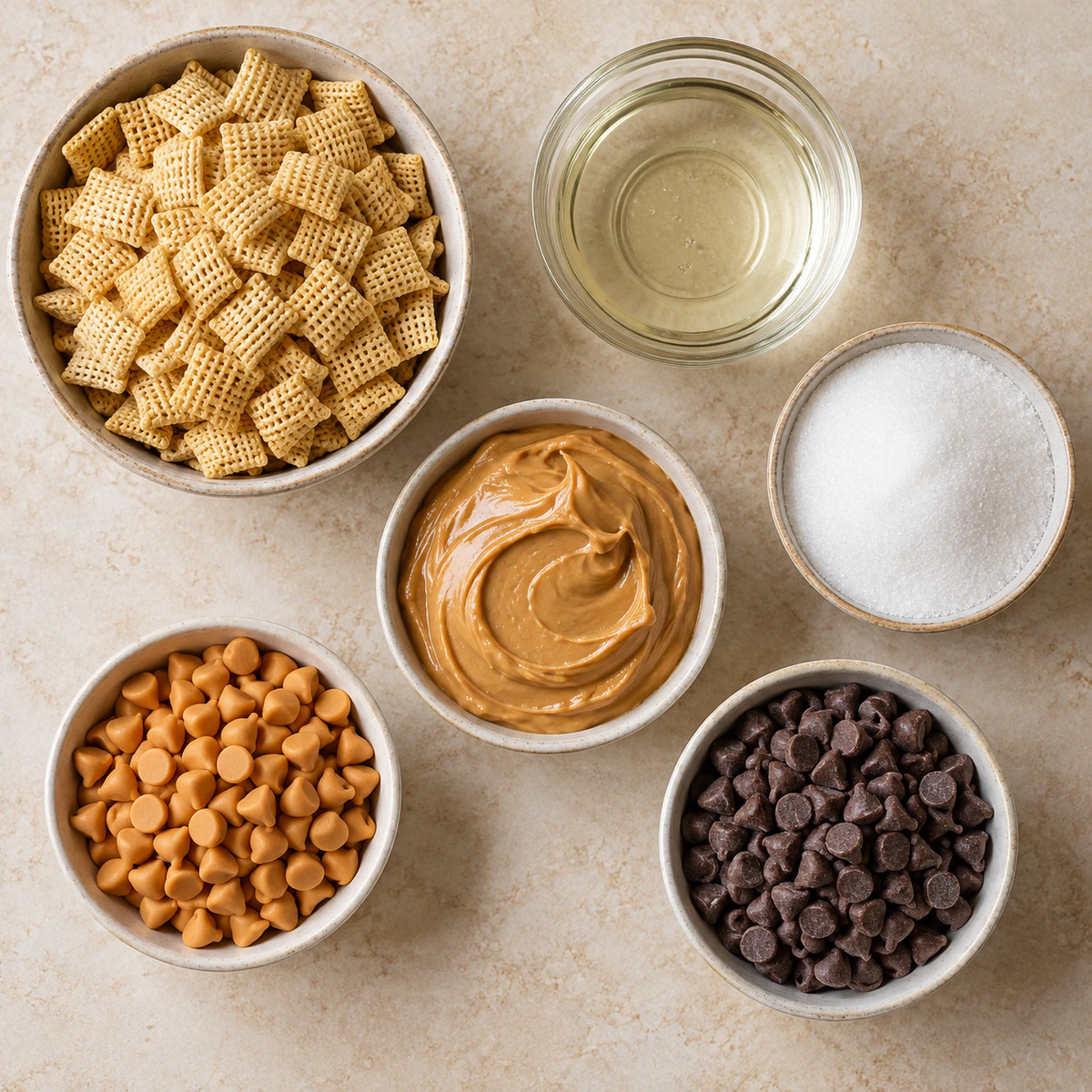 Exact measured ingredients for Chex Scotcheroos