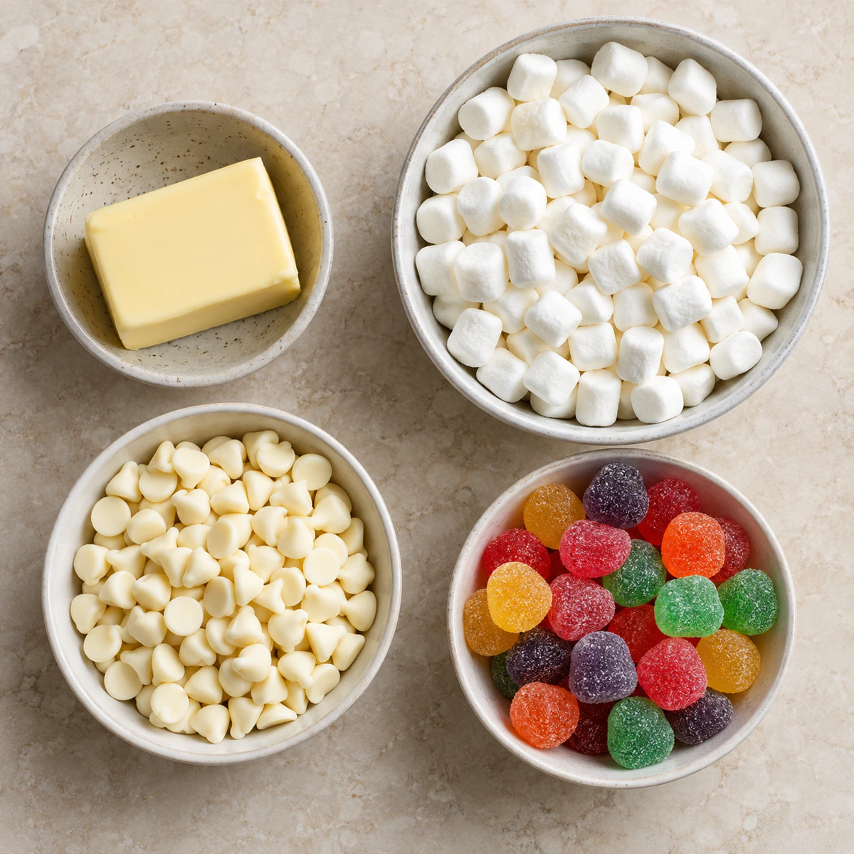 Exact measured ingredients for Old-Fashioned Jelly Nougat Candy