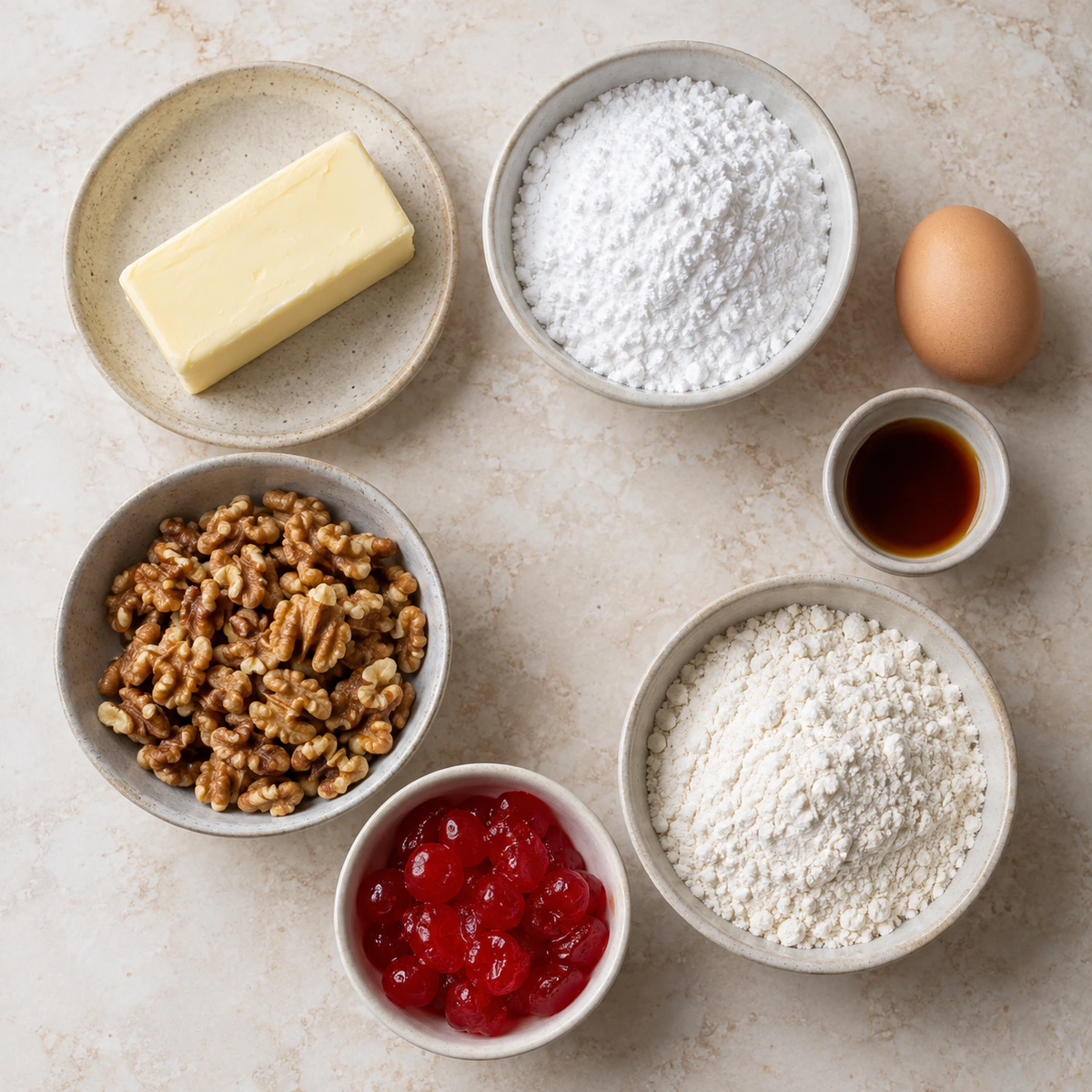 Exact measured ingredients for Walnut Cherry Slices