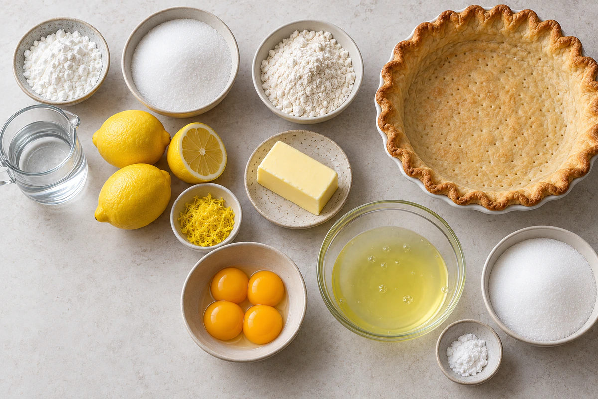 Exact measured ingredients for Lemon Meringue Pie Bliss
