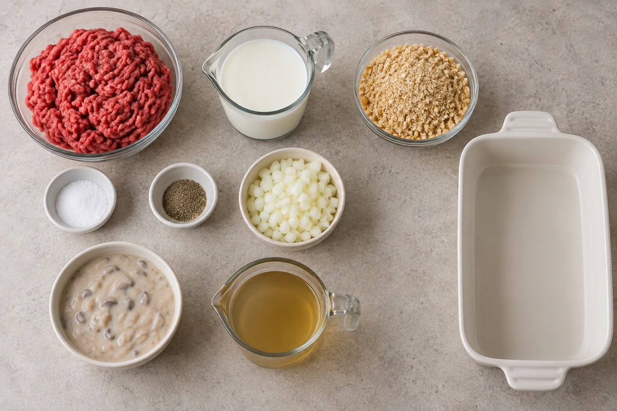 Exact measured ingredients for Amish Poor Man’s Steak