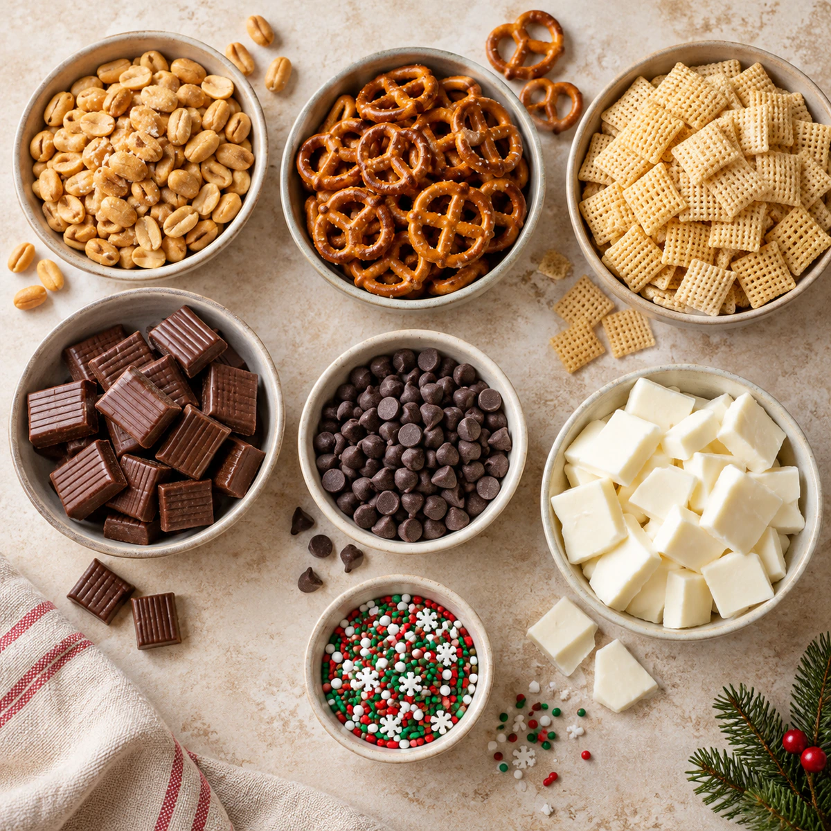Exact measured ingredients for Crockpot Christmas Crack