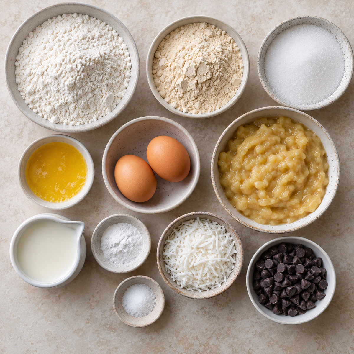 Exact measured ingredients for High Protein Banana Bread