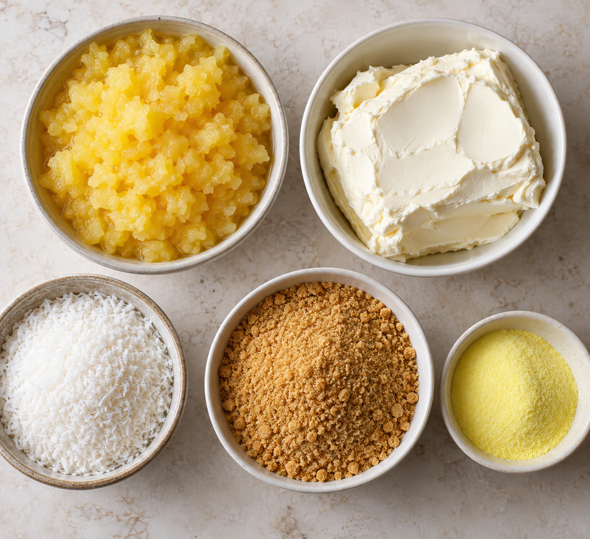 Exact measured ingredients for Pineapple Christmas Balls