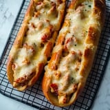 Cheesy Chicken Garlic Bread