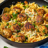 Mediterranean Chicken Meatballs and Orzo