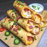 Jalapeno Popper Chicken Taquitos