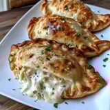 Chicken Alfredo Air Fryer Calzones