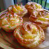 Peach Pie Cruffins