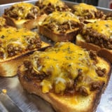 Cheesy Sloppy Joe Garlic Toast