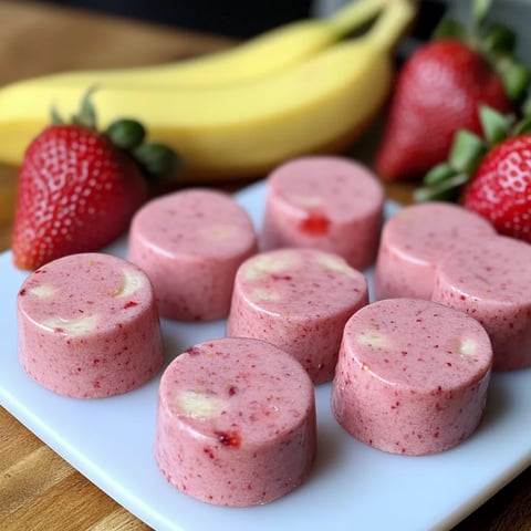 Strawberry and Banana Smoothie Bites for Dogs