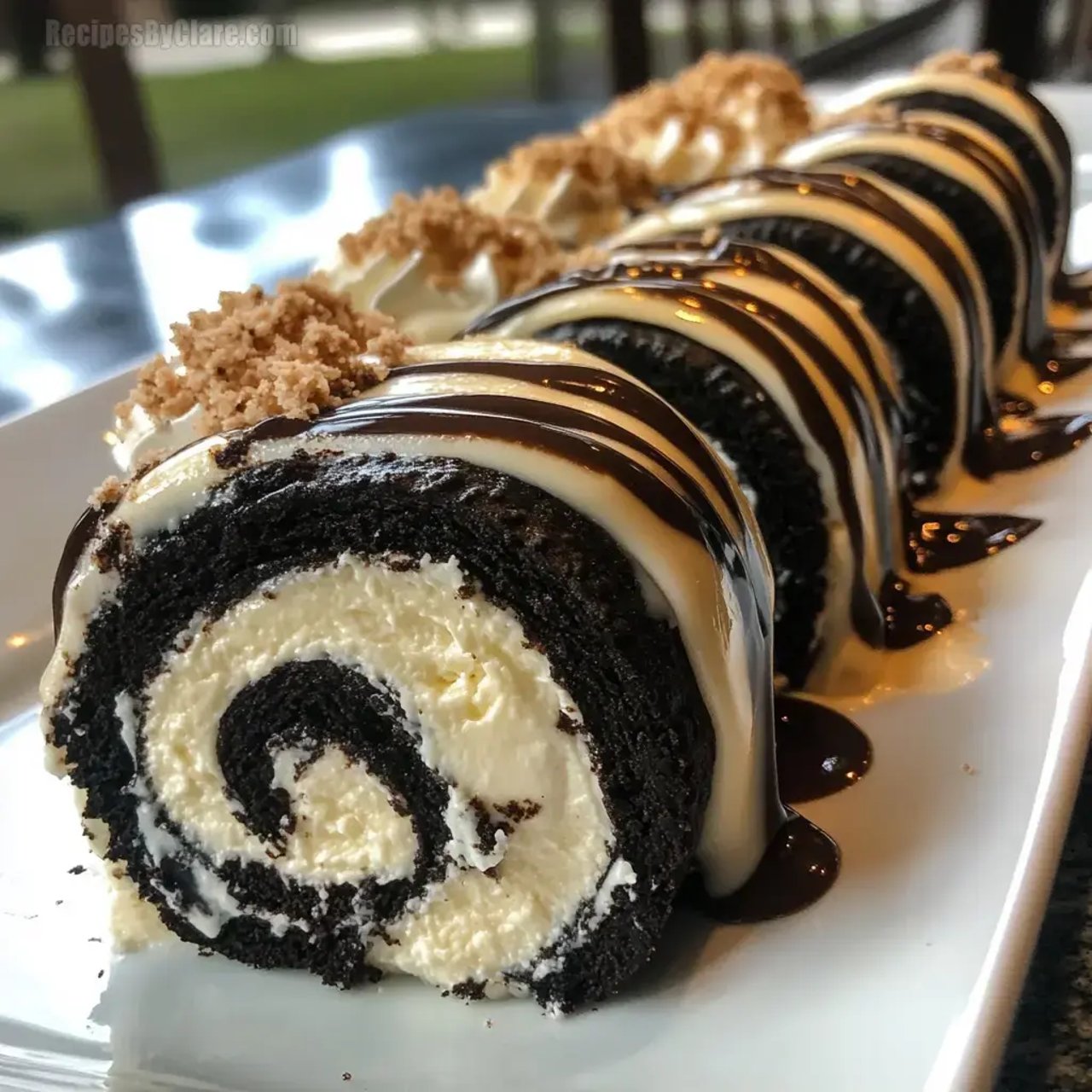Oreo Cheesecake Sushi Roll Dessert Recipe - Recipes by Clare