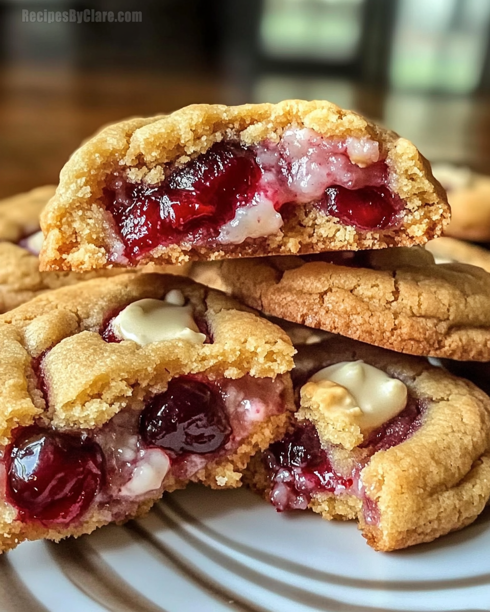 Cherry Pie Stuffed Cookies