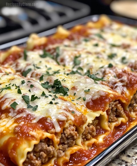 Italian Meatball Lasagna Roll-Ups