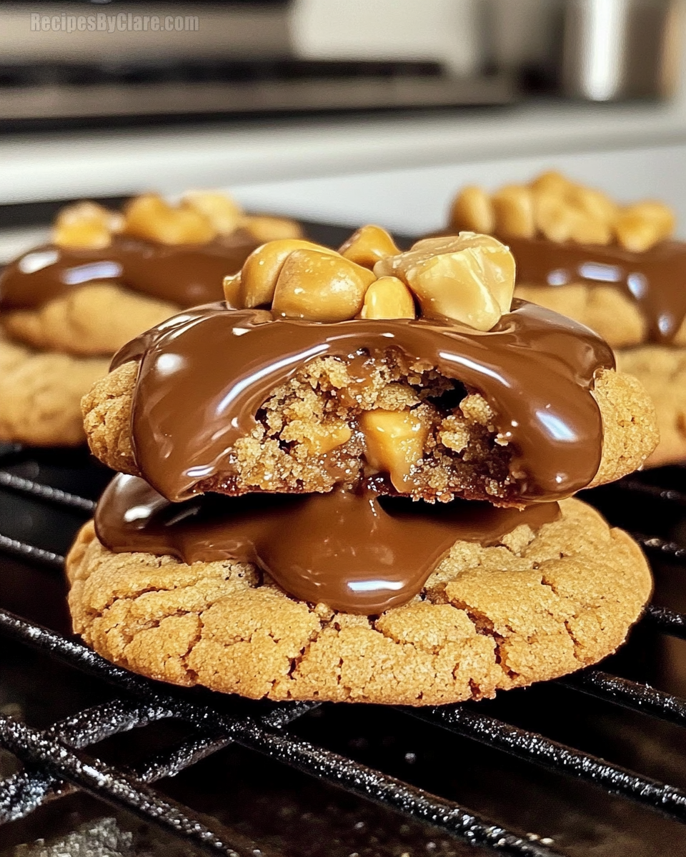 Air Fryer Peanut Butter Lava Cookies