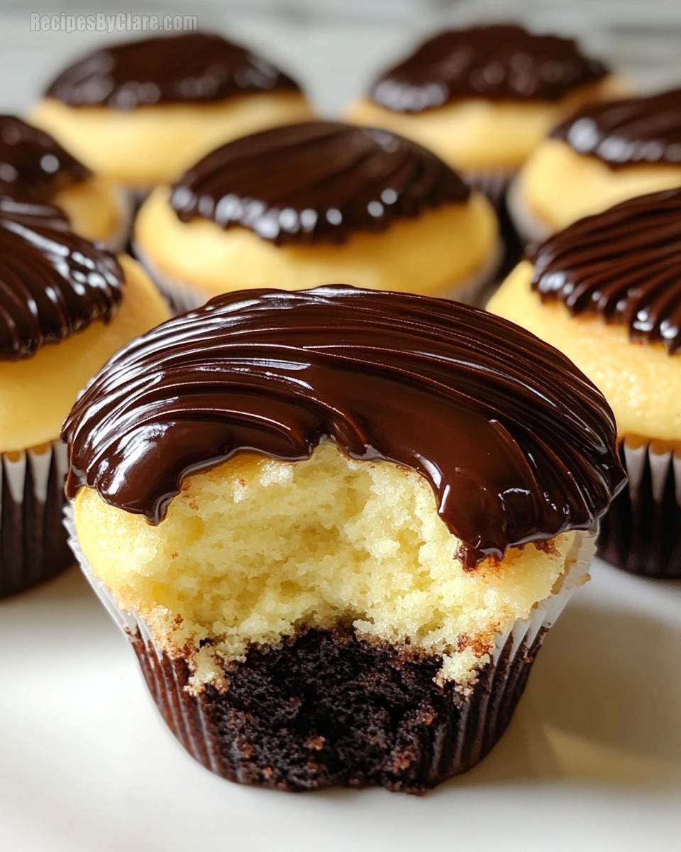 Boston Cream Pie Cupcakes