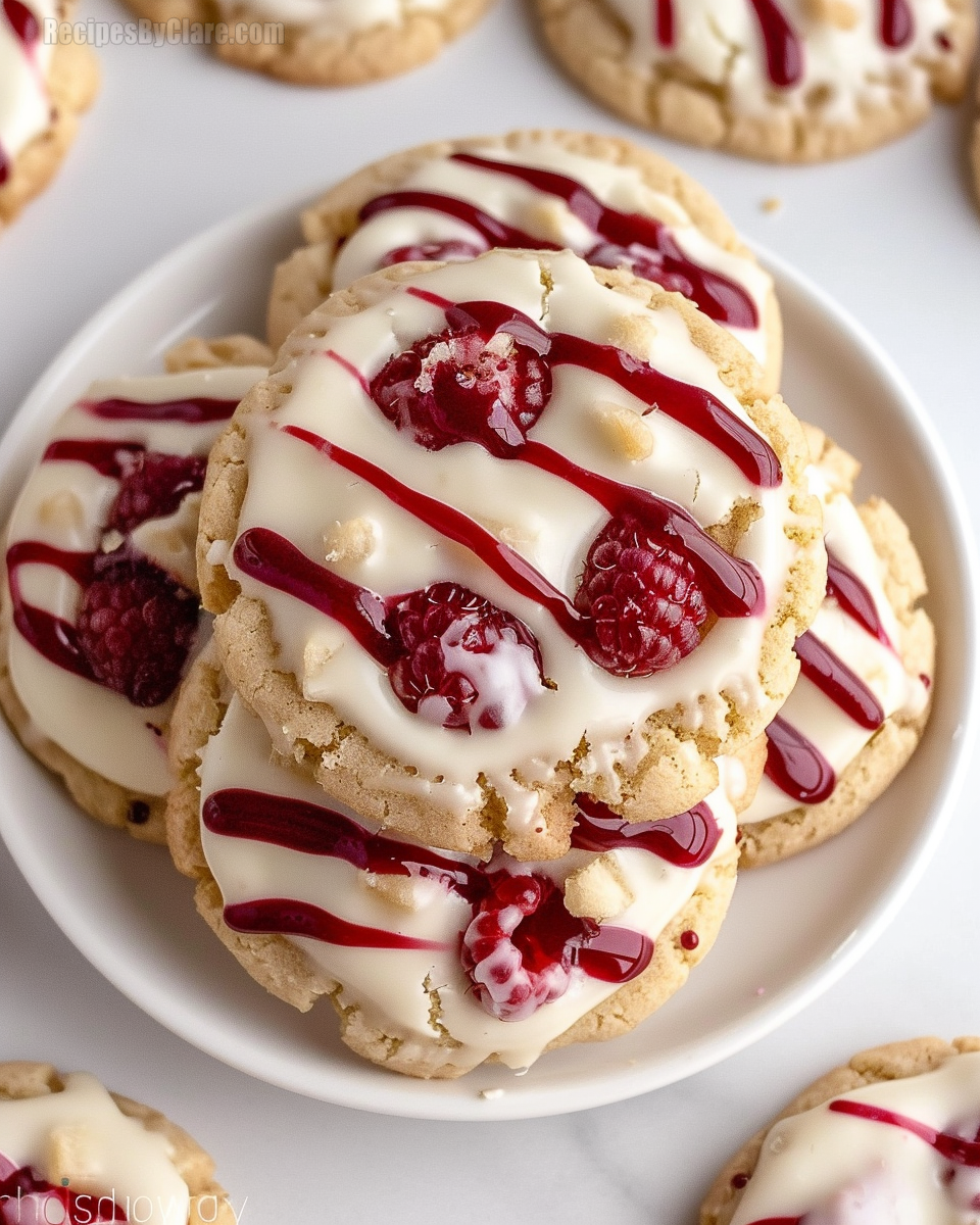 Raspberry Cheesecake Cookies