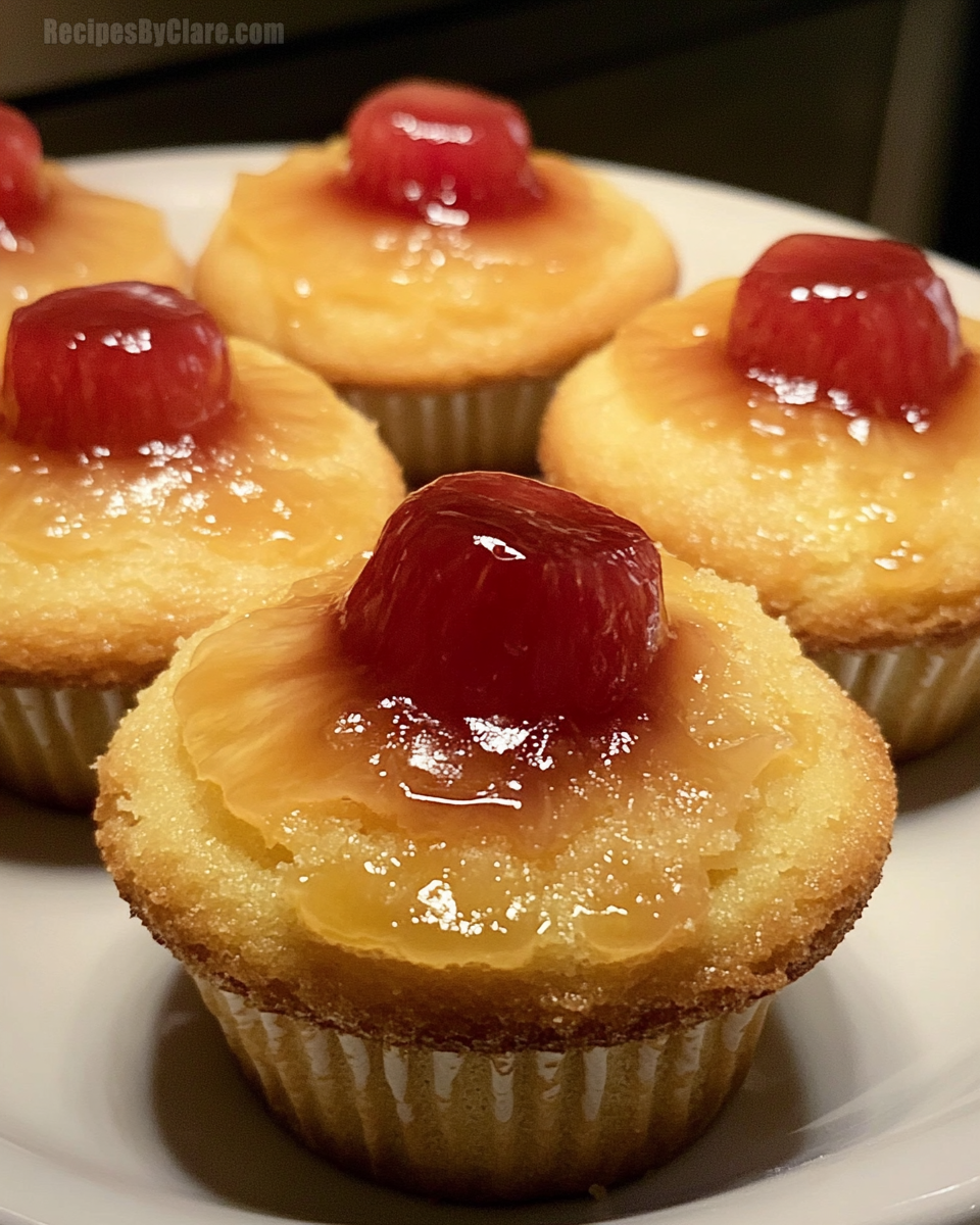 Pineapple Upside-Down Cupcakes