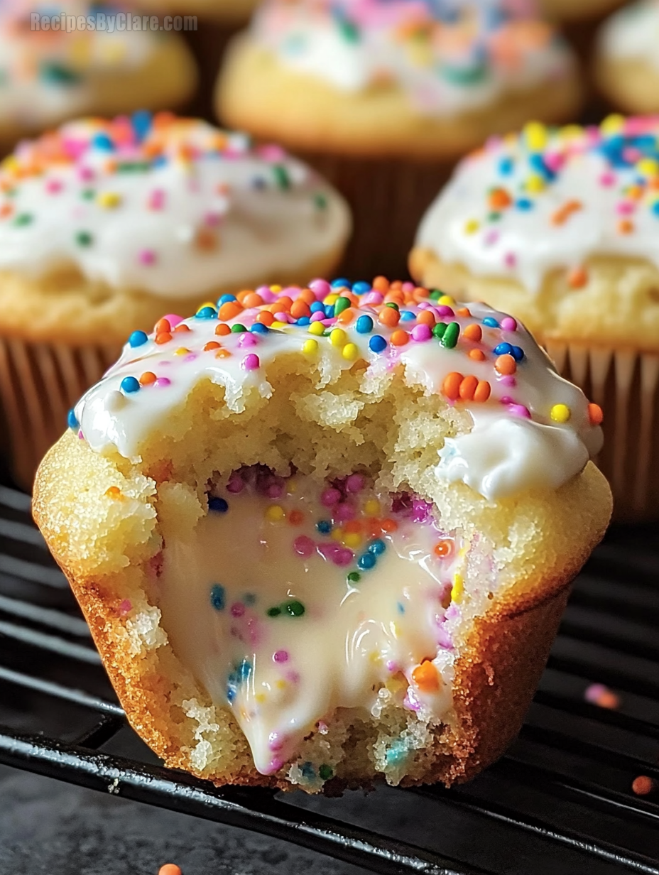 Funfetti Cheesecake Muffins