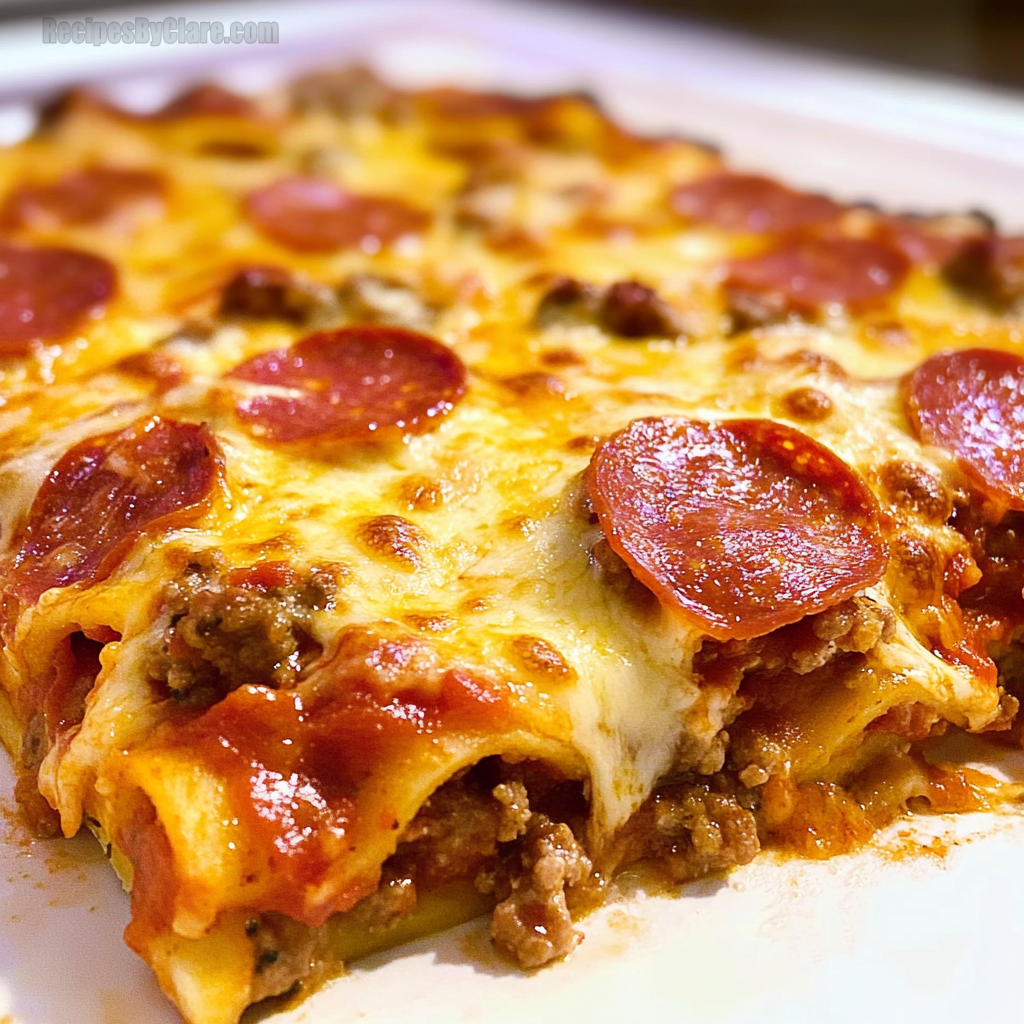 Loaded Meat Lover’s Pizza Casserole