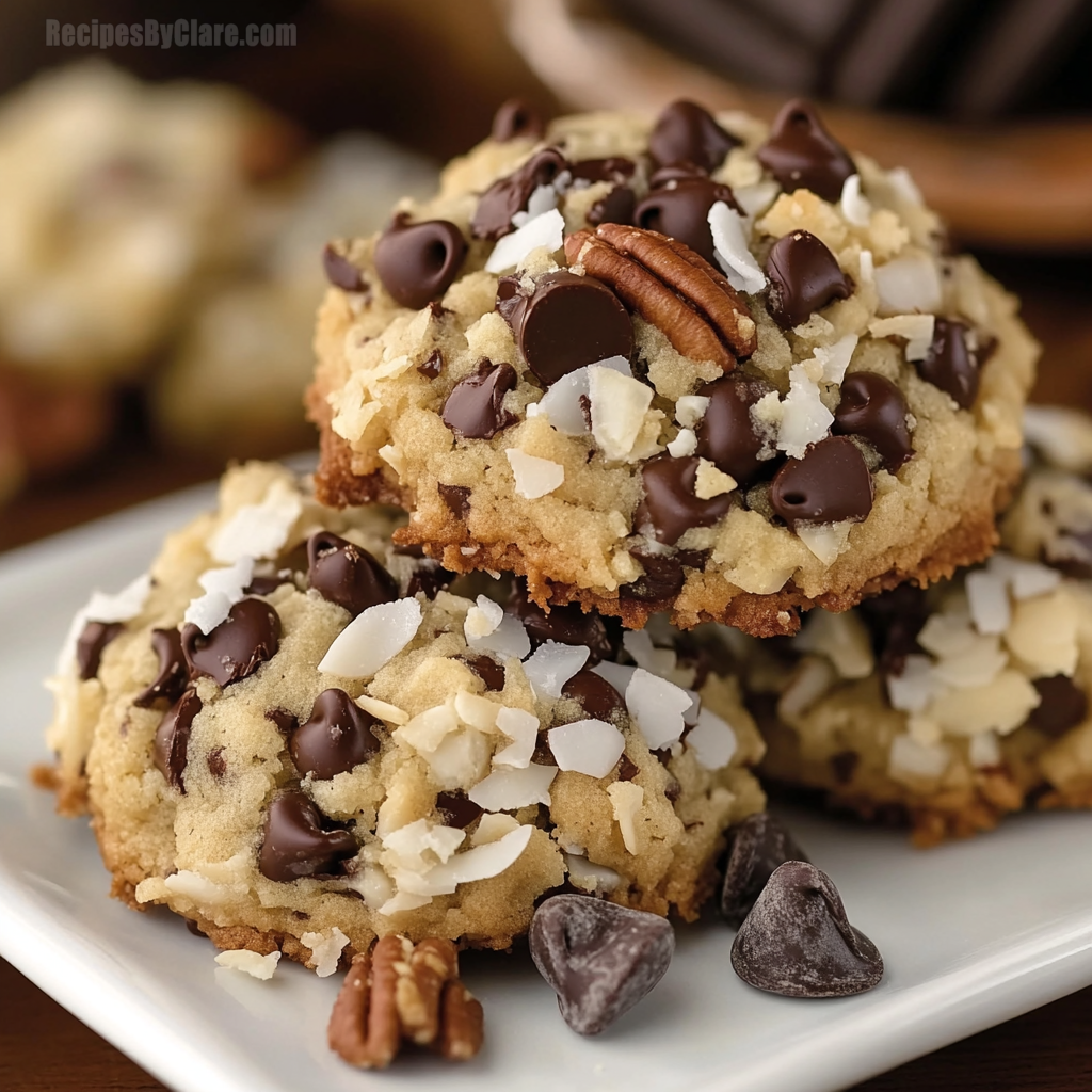 Chocolate Pecan Coconut Cookies