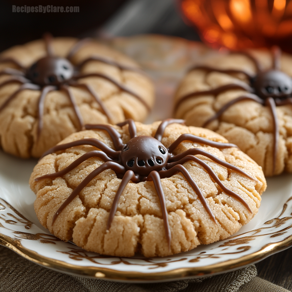 Peanut Butter Spider Cookies