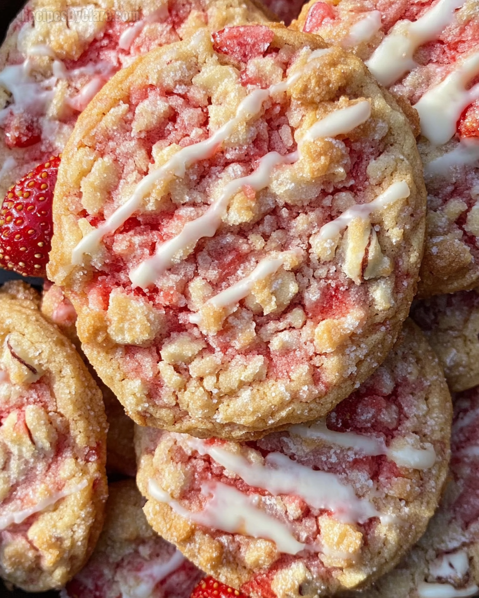 Strawberry Crunch Cookies