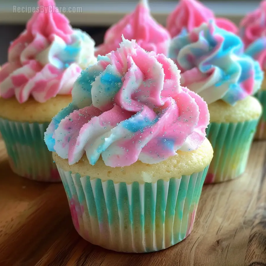 Cotton Candy Cupcakes