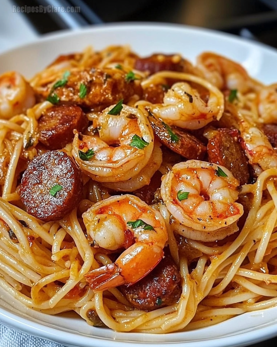 Cajun Shrimp Pasta with Andouille Sausage