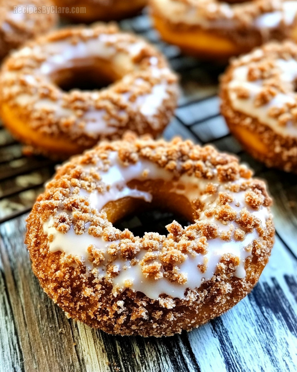 Pumpkin Coffee Cake Donuts