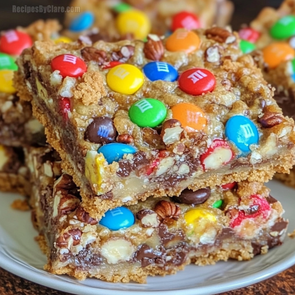 Butter Pecan M&M Magic Bars