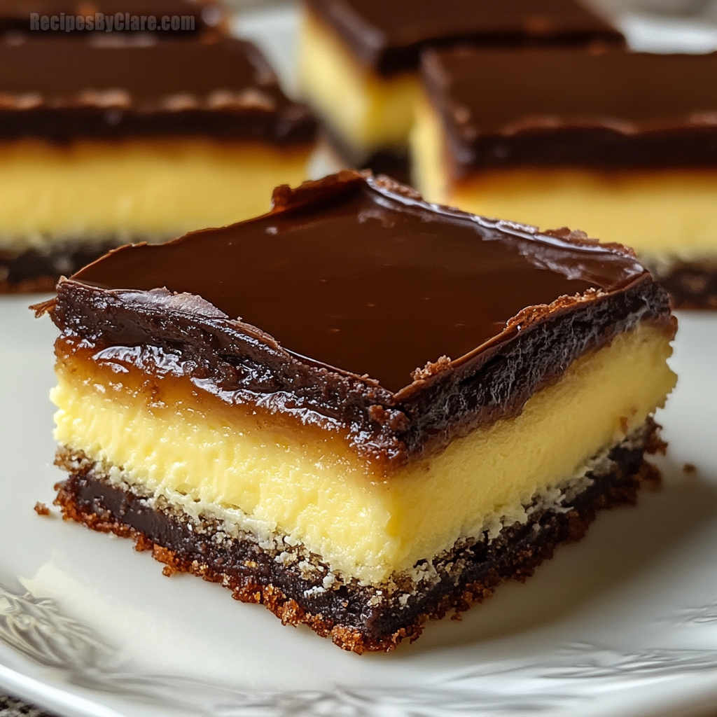 Elegant Boston Cream Dessert Bars