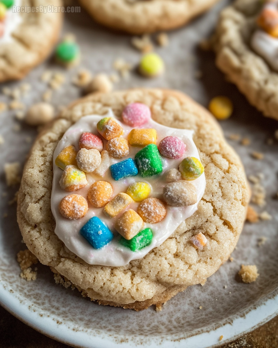 Crumbl Lucky Charms Cookies