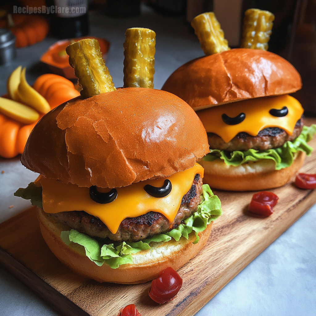 Monster Burgers for Halloween