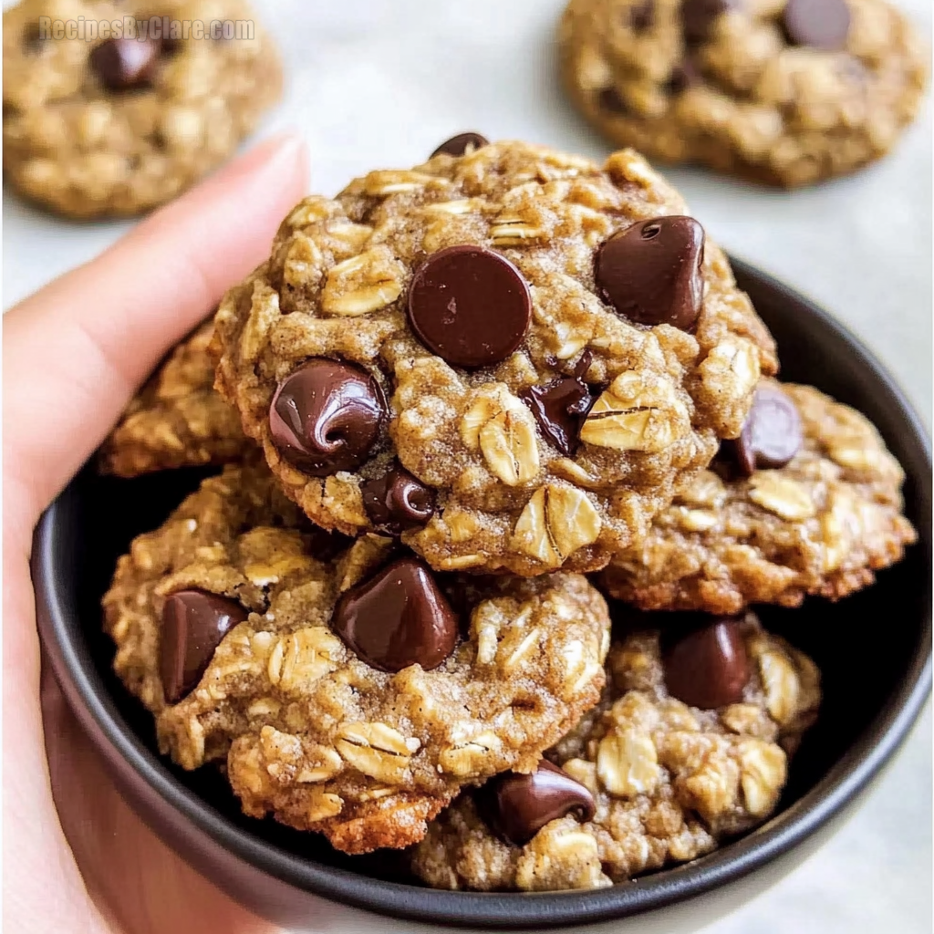 Healthy Oatmeal Chocolate Chip Cookies